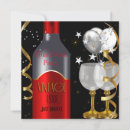 Search for red wine glass invitations Anniversary