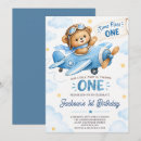 Search for time flies 1st birthday invitations Aeroplane birthday party