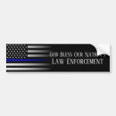 Search for law enforcement bumper stickers Thin blue line