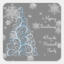 Search for elegant snowflake seals envelope seals Blue