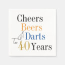 Search for 40th birthday napkins Forty fortieth