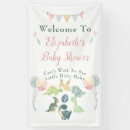 Search for dinosaur baby shower banners Watercolor