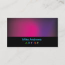 Search for painter artist business cards Pink