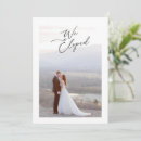 Search for newly married invitations We eloped