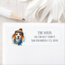 Search for dog snow return address labels Winter