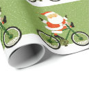 Search for mountain biking wrapping paper Santa claus