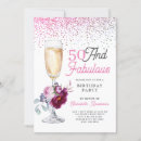 Search for fabulous 50 invitations Pink