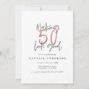 Search for rose gold surprise birthday invitations Typography
