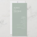 Search for minimalist wedding programs Classic