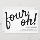 Search for black and white 40th birthday invitations Chic