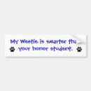 Search for westie bumper stickers West highland
