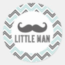 Search for blue grey baby shower stickers Moustache