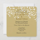 Search for gold confetti wedding invitations White