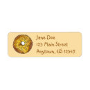 Search for donut return address labels Glazed