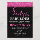 Search for female 60th birthday invitations Sixty and fabulous