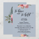 Search for dusty blue floral invitations Watercolor