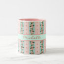 Search for pink and mint mugs Vintage