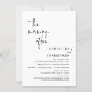Search for morning wedding invitations The morning after