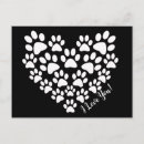 Search for paw print heart postcards Cute