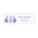 Search for pink horse return address labels Unicorn