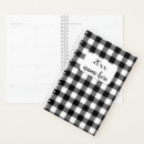 Search for black and white checkered planners Plaid