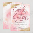 Search for pink glitter birthday invitations Cute