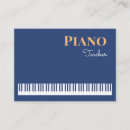 Search for piano business cards Music lessons