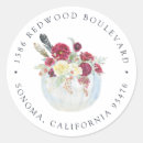 Search for rustic return address stickers Round