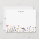 Search for garden horizontal note cards Wildflowers
