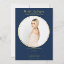 Search for blue and gold graduation invitations Picture