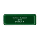 Search for green heart return address labels Elegant