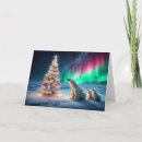Search for northern lights christmas cards Polar bears