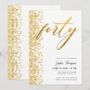 Search for glamorous 40th birthday invitations Simple