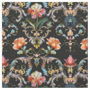 Search for black damask fabric Vintage