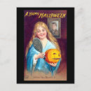 Search for vintage happy halloween postcards Girl