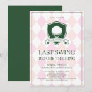 Search for sports bridal shower invitations Green