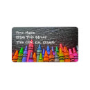 Search for crayons labels Colourful