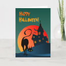 Search for haunted house halloween cards Moon