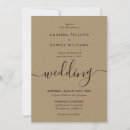Search for brown kraft paper wedding invitations Calligraphy