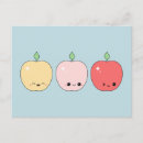Search for cute apple postcards Fruit