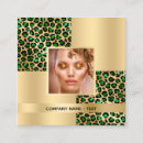 Search for leopard pattern business cards Gold