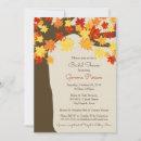 Search for fall leaves bridal shower invitations Leaf