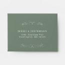 Search for sage green wedding envelopes Rsvp