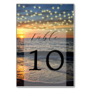 Search for sunset wedding table cards Beach