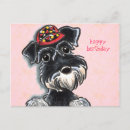 Search for miniature schnauzer birthday cards Dog lover