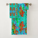 Search for turquoise and orange bath towels Floral