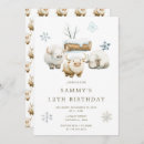 Search for arctic birthday invitations Watercolor