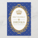 Search for royal prince invitations Royal blue and gold
