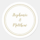 Search for gold white wedding stickers Bride and groom