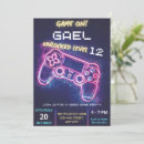 Search for video game party invitations Boy